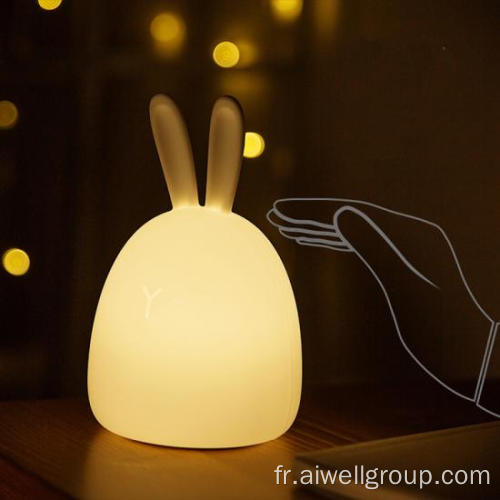 Nouveau style mignon 7 couleurs Silicone USB lampe